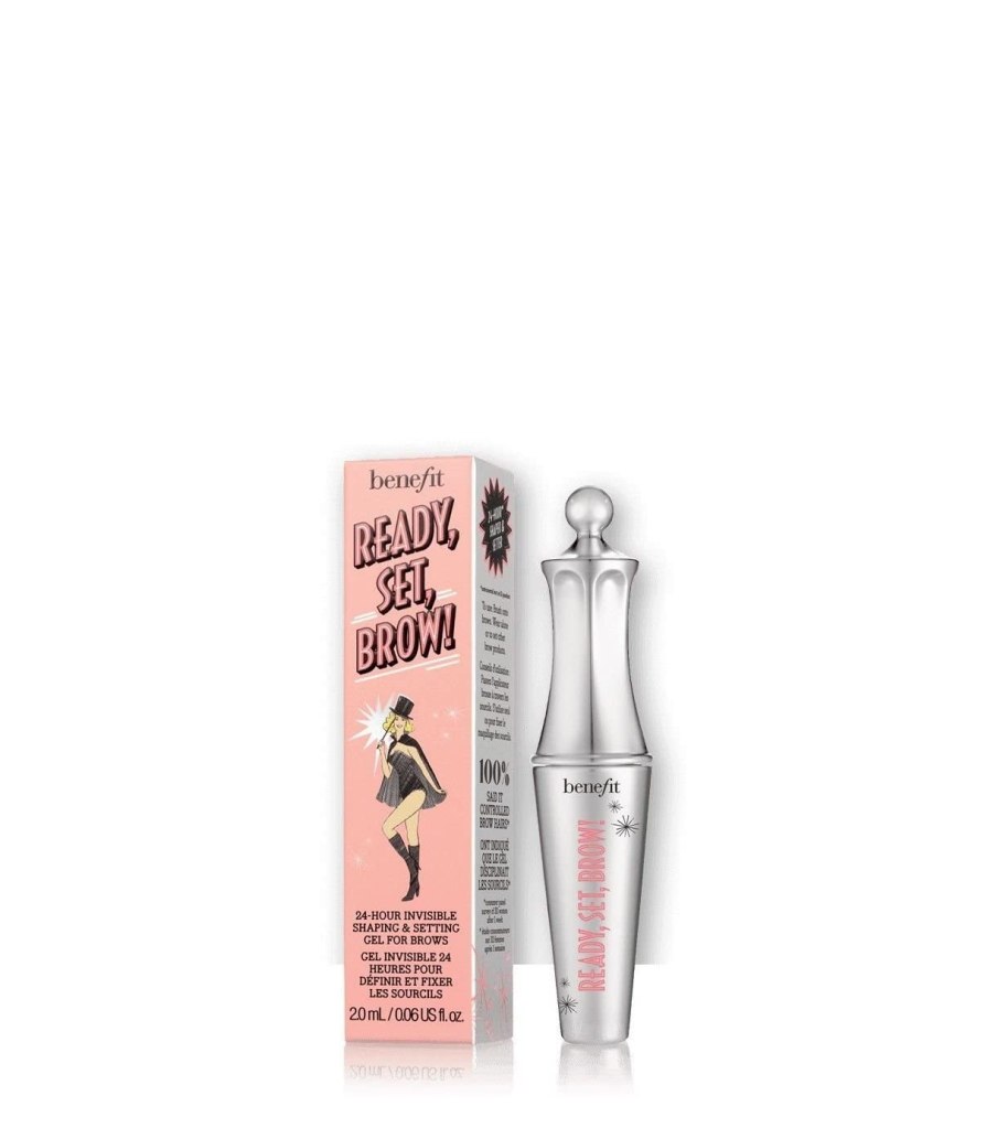 Benefit Ready Set Brow 24 Hour Invisible Shaping and Setting Clear Gel for Brows, 0.23 Ounce